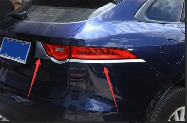 2016 2017 For Jaguar F-Pace F pace X761 Car-styling ABS Matte Rear Lamp Light Strips Trim 4pcs Car Accessories