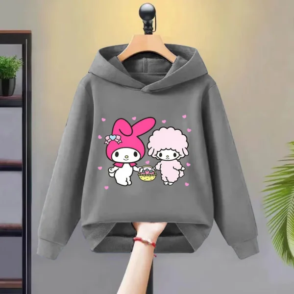 Leisure children's hooded sweatshirt Disney children's four season children's hoodie multi-color cartoon girl Melody quality