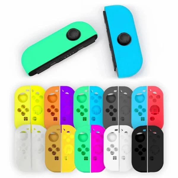 Multiple color soft silicone protective covers for Nintendo Switch Joy Con