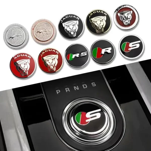 Car Gear Shift Knob Panel Button Cover Trim Decorative Sticker Decal For Jaguar XF XFL XE XJL XJ F-PACE X761 X760 X260