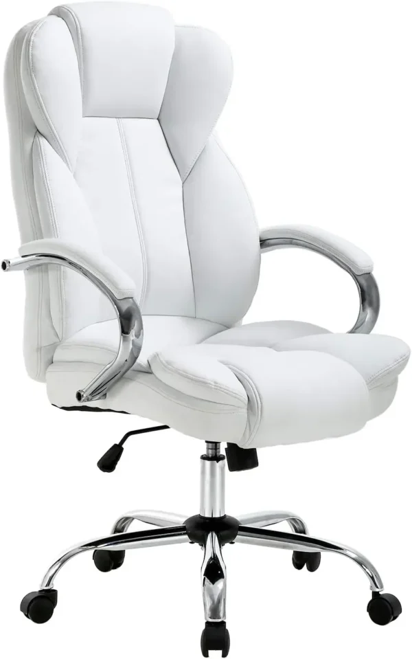 Office Chair Cheap Desk Chair PU Leather Computer Chair Executive Adjustable High Back PU Leather Task Rolling Swivel with