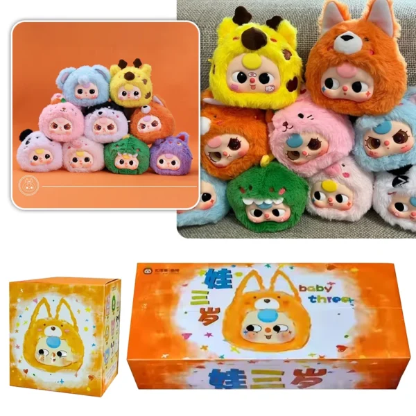 Plush Doll Blind Box Ornament Lovely Personalized Doll Ornament Baby Three Animal Party Series Plush Doll Blind Box Ornament
