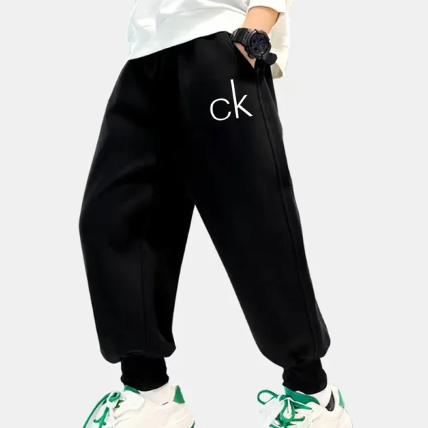 New letter K printed children's pocket high street pants Boys girls fashion hip hop sweatpants everyday casual sweatpants Brand