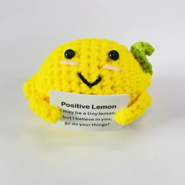 New Positive Energy Potato Hug Pocket Mini Handmade Plush Wool Knitting Doll with Card Funny Christams Gift Home Room Decoration