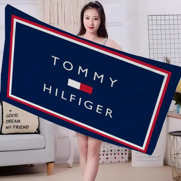 Luxury T-Tommy H-Hilfiger Big Microfiber Beach Towels Quick Dry Towel Sand Beach Towels Pool Towel for Travel Swim Pool Yoga