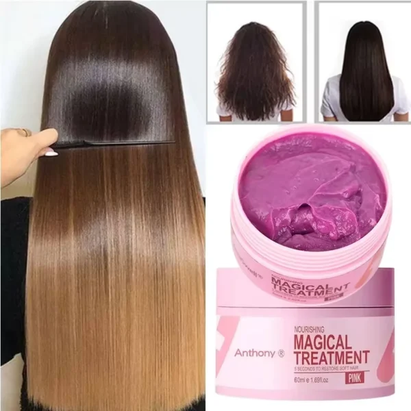 Magical Keratin Hair Mask 5 Seconds Repair Dry Frizzy Damage Soft Smooth Shiny Straighten Moisturizing Hair Root Beauty Care