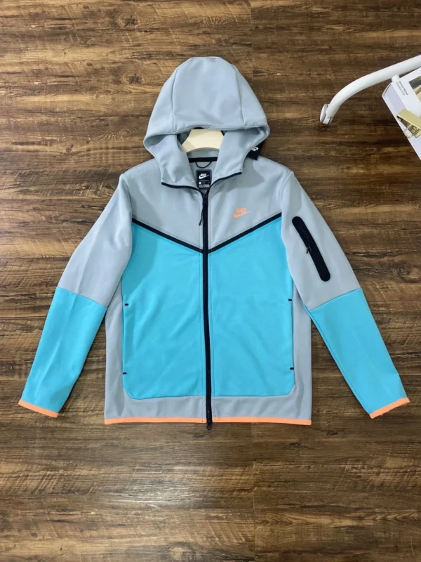 Original Nike NSW Tech Fleece Zip Jacket Hoodie Men's Sports Casual Knit Basketball Pullover UK Drill CU4490