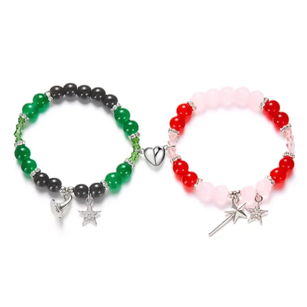 Magic Stick Hat Crown Pendant Beads Bracelets Couple Matching Charm Bracelet Wicked the Musical Witch Movie Friend Jewelry Gifts
