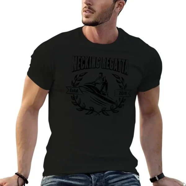 Mecking Regatta T-Shirt rapper graphic tees custom t shirt sweat oversized t shirt men