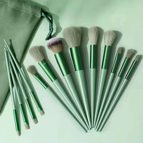 New 13Pc Makeup Brushes Set Makeup Concealer Brush Blush Loose Powder Brush Eye Shadow Highlighter Foundation Brush Beauty Tools