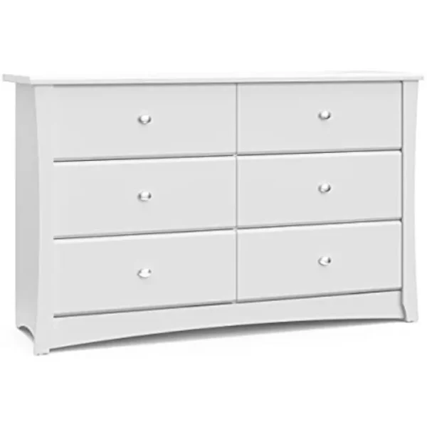 6 Drawer Double Dresser Kids Dresser Drawer Organizer for Nursery, Chest of Drawers Dressers for Bedroom