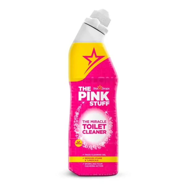 Toilet Cleaner Gel Bathroom Gel Fresh Rhubarb Scent Cling Foam Sparkling Finish Remove Limescale Stains Bacteria 25.4 oz Vegan