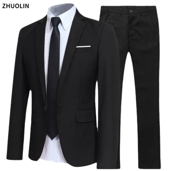 Suits For Men Wedding 3 Pieces Set Elegant Jackets Vest Pants Luxury Blazers Formal Outfit Fashion Classic Full 2024 Costume