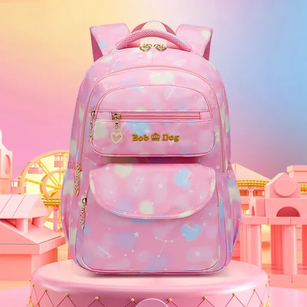 Girl Children Backpack School Bag Back Pack Pink For Kid Child Teenage Schoolbag Primary Kawaii Cute Waterproof Little Class Kit